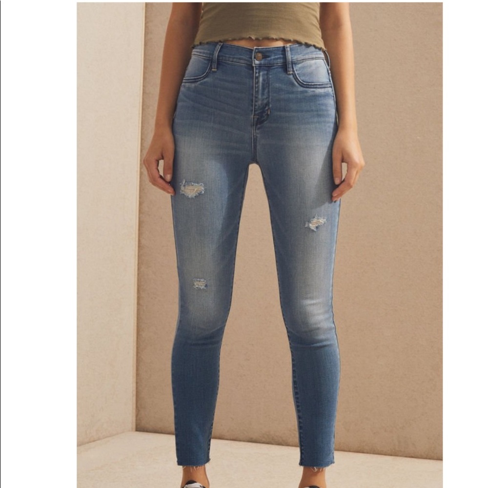 PacSun Allan Blue High Rise Ankle Jeggings